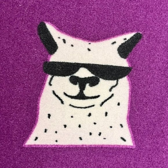 LuLaRoe Simply Comfortable Llama Alpaca Leggings -Purple/Black - OS (2-10) - Picture 7 of 9